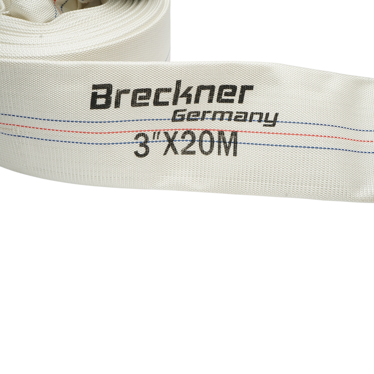 Furtun irigatii/pomp. din PVC 3 toli, lungime 20m cu racord de aluminiu, max 6 bar, panzat Breckner Germany - imagine 3