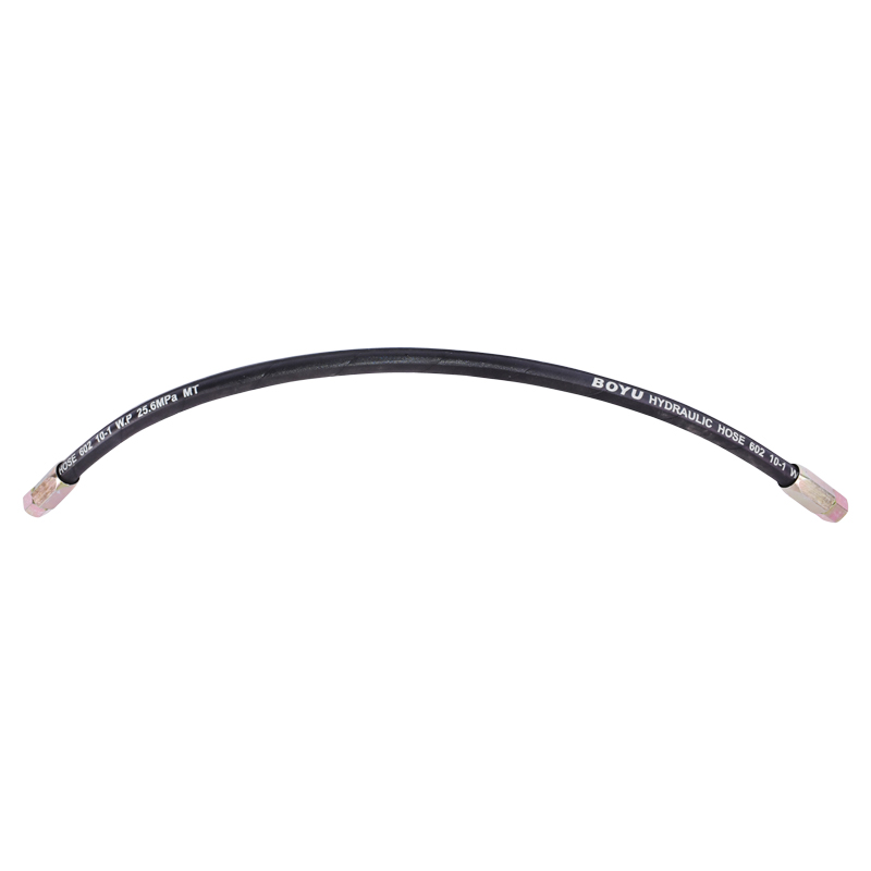 Furtun presiune sertizat cu capete filetate L = 800 mm - imagine 3