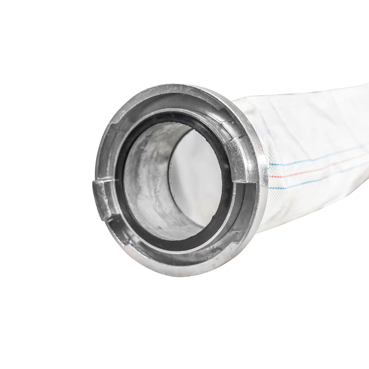 Furtun irigatii/pomp. din PVC 4 toli, lungime 30m, cu racord de aluminiu, max 6bar, panzat Breckner Germany - imagine 2