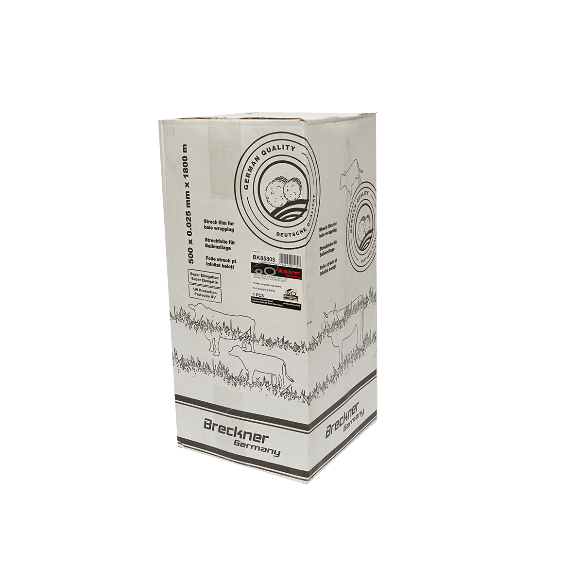 Folie infoliat baloti Alba 500mm x 25mic x 1800m cu protectie UV Breckner Germany - imagine 3