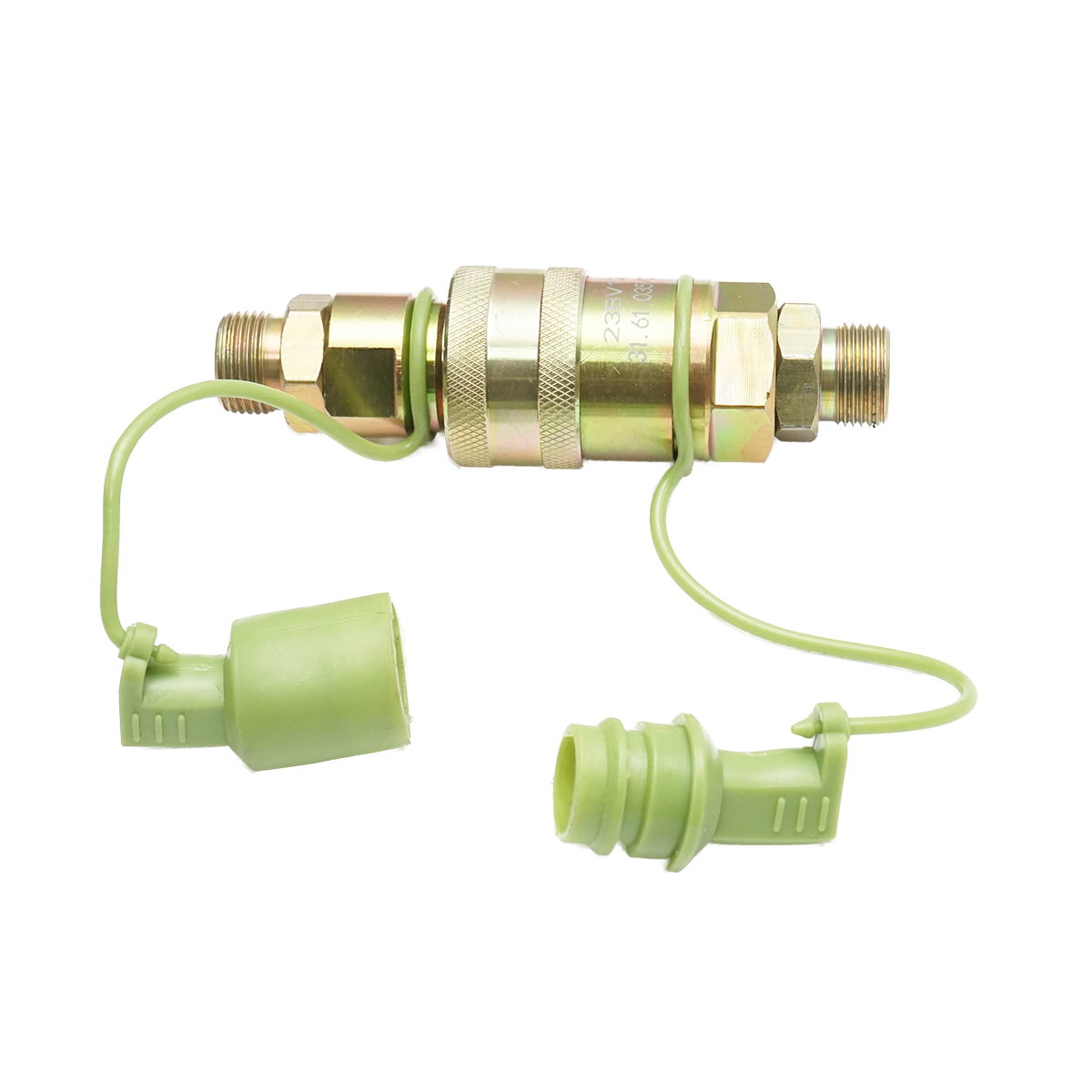 Supapa trecere mos-baba pe bila cu capac plastic de protectie si nipluri 20x20 - imagine 2