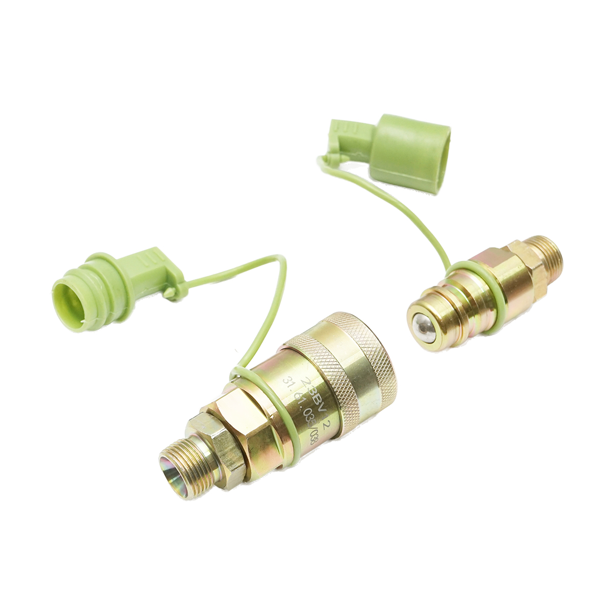 Supapa trecere mos-baba pe bila cu capac plastic de protectie si nipluri 20x20 - imagine 3