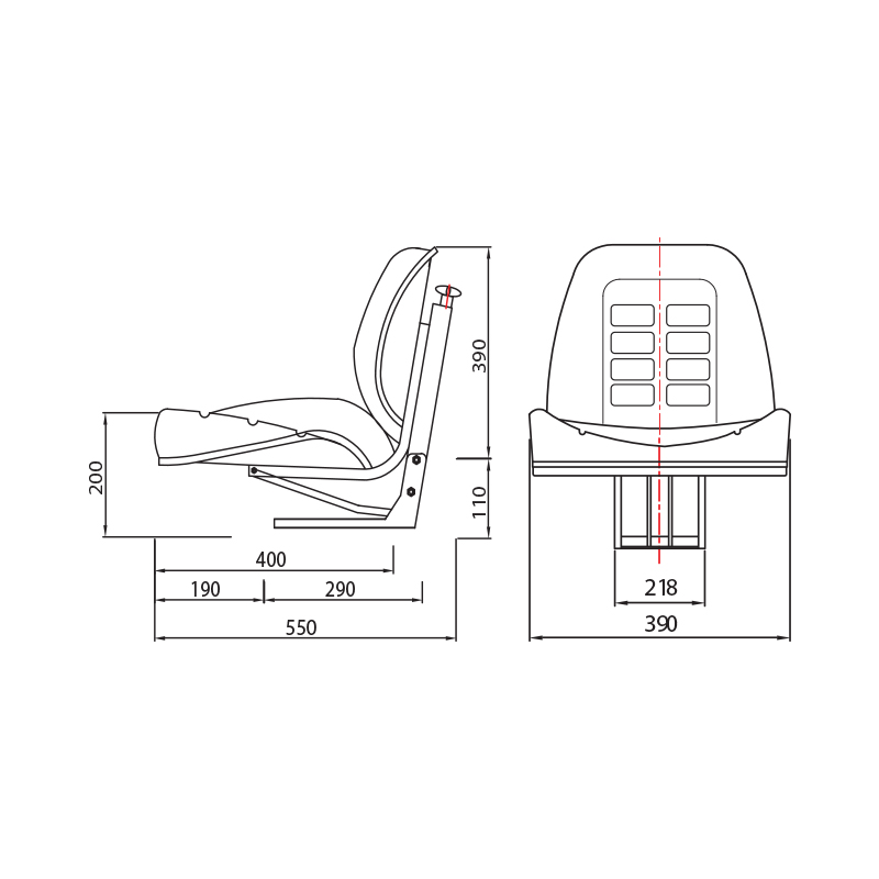 Scaun universal tractor  - imagine 4
