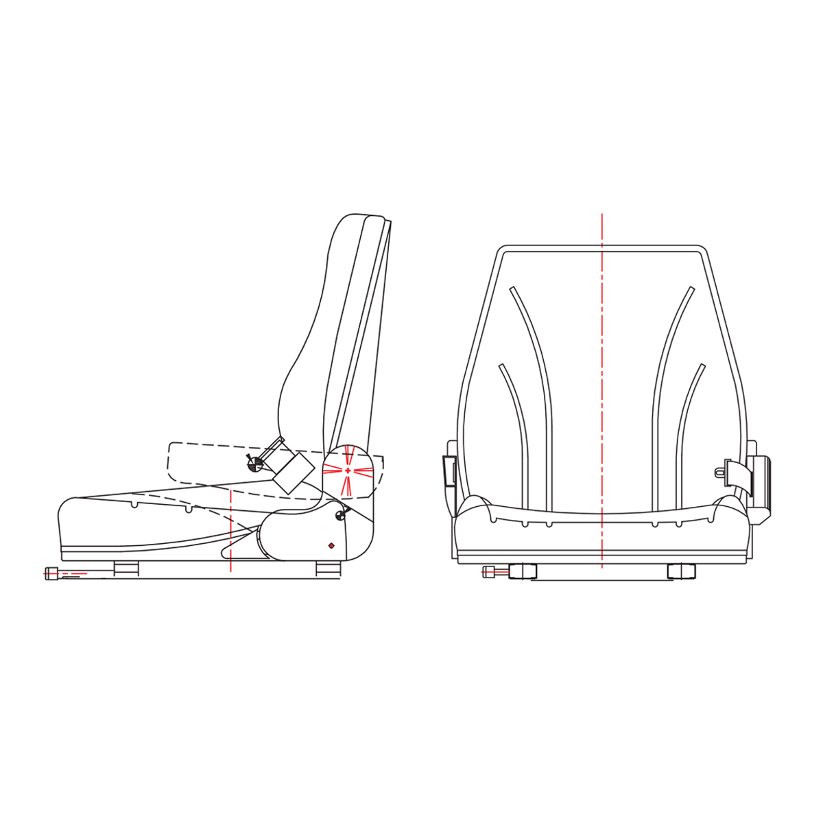 Scaun universal tractor sau stivuitor  - imagine 8