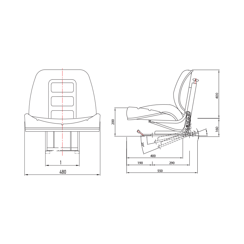 Scaun universal tractor - imagine 4