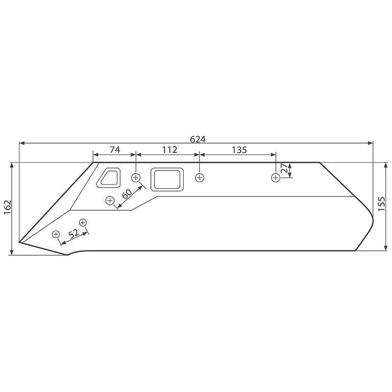 Brazdar KUHN stanga fara dalta 622213 - imagine 5
