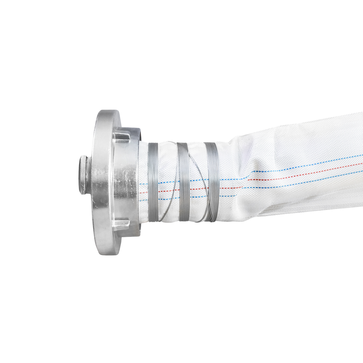 Furtun irigatii/pomp. premium din PVC 4 toli, lungime 20m cu racord aluminiu, max 10bar, panzat Breckner Germany - imagine 3