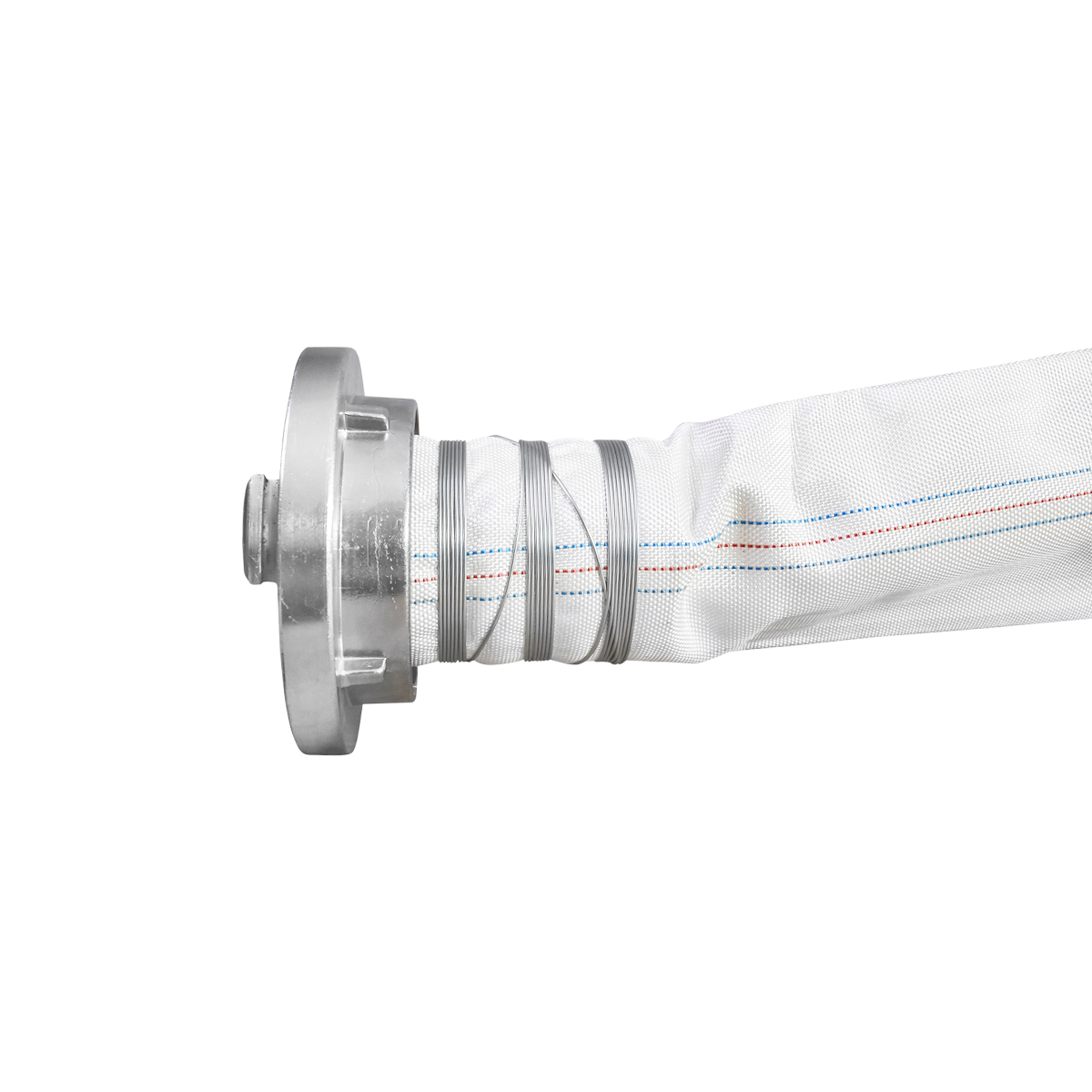 Furtun irigatii/pomp. premium din PVC 4 toli, lungime 30m cu racord aluminiu, max 10bar, panzat Breckner Germany - imagine 3