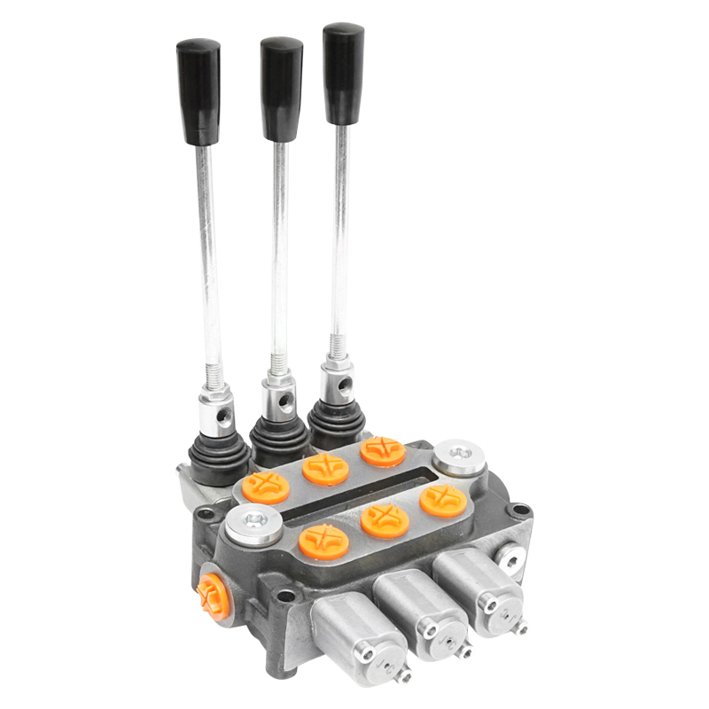 Distribuitor hidraulic 3 manete 200-220 bar 40L/min Breckner Germany - imagine 3