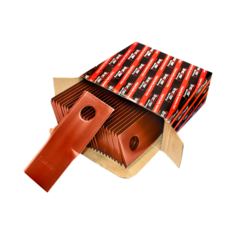 Lama torsionata, sens de rotatie dreapta pentru cositoare rotativa 120x48x4mm 18,5mm Breckner Germany