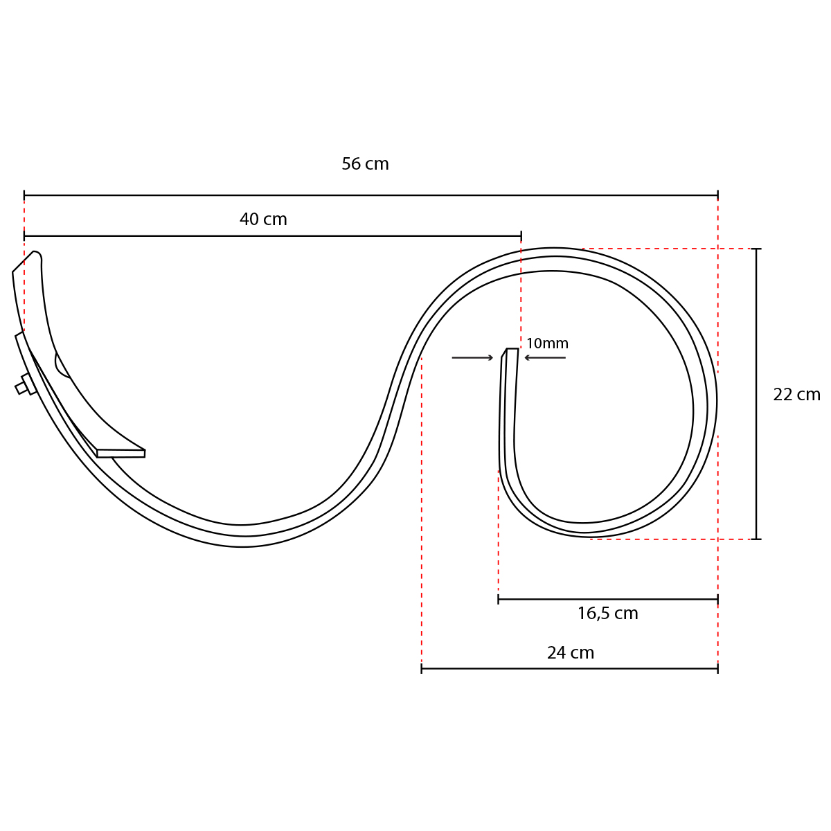 Arc scormonitor cu sageata 560x25x8mm combinator import CPGS-1.2.0 300102 - imagine 5