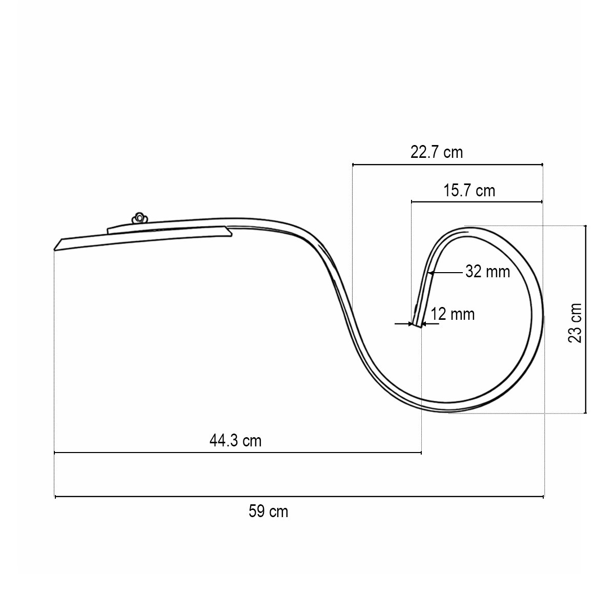Arc scormonitor cu sageata 590x32x12mm SUP 29 - imagine 5