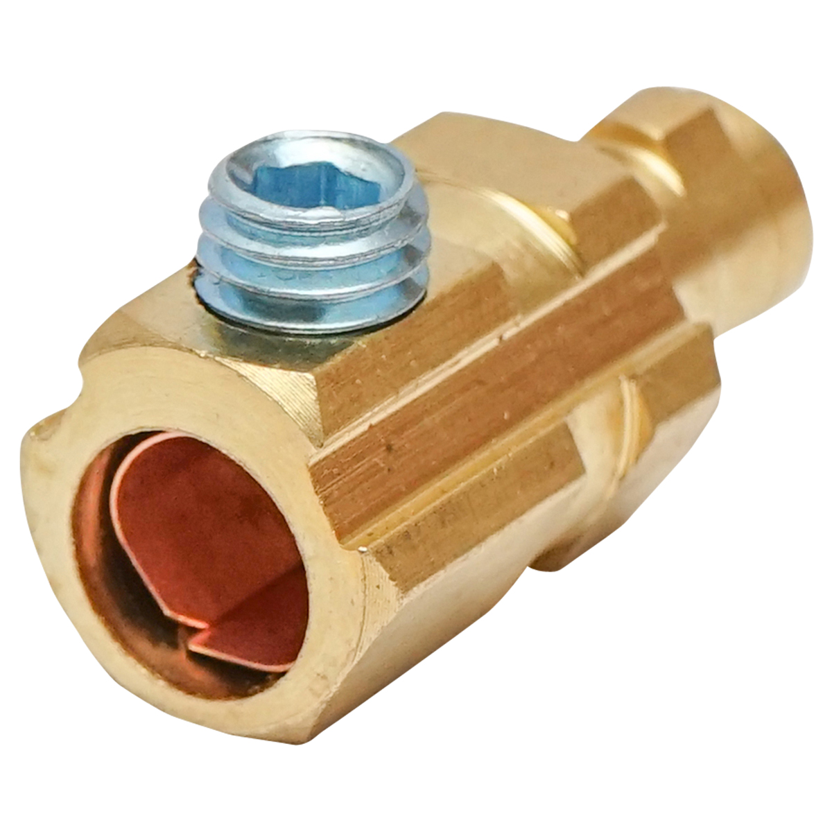 Conector 9mm, DKJ10-25 pentru cablu sudura rosu Breckner Germany - imagine 2