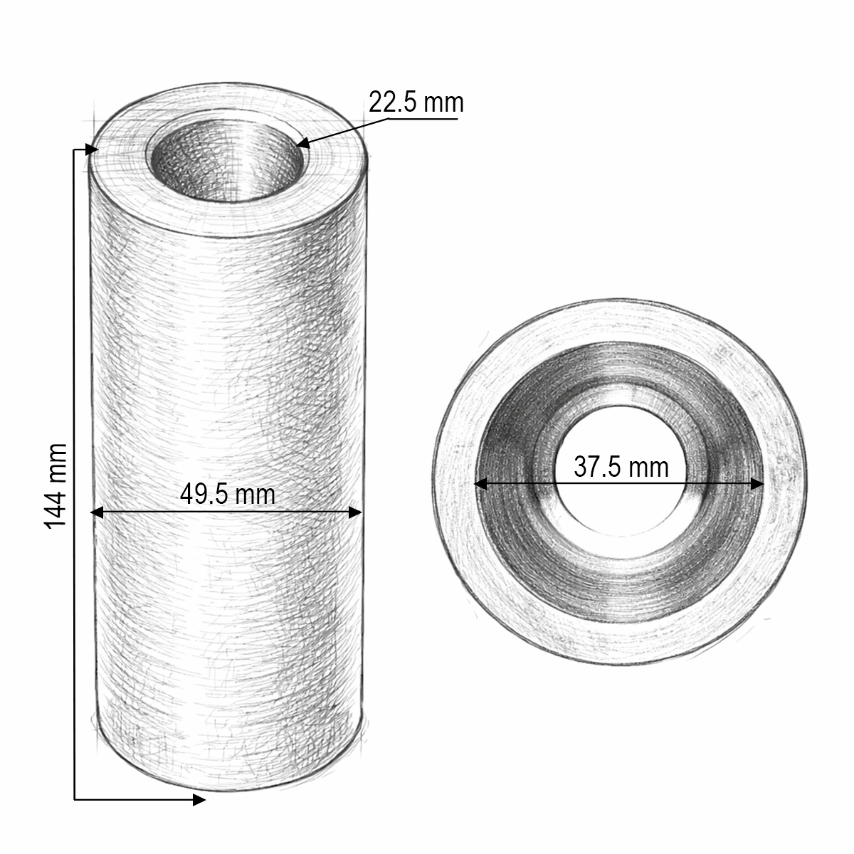 Bucsa de sudura pentru tepusa 22.5/37.5x49.5x144mm - imagine 5
