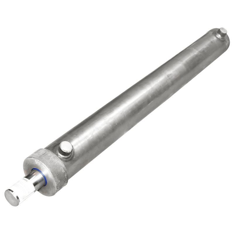 Cilindru hidraulic 850 mm filet M20 cu racord hidraulic fi20 - imagine 2