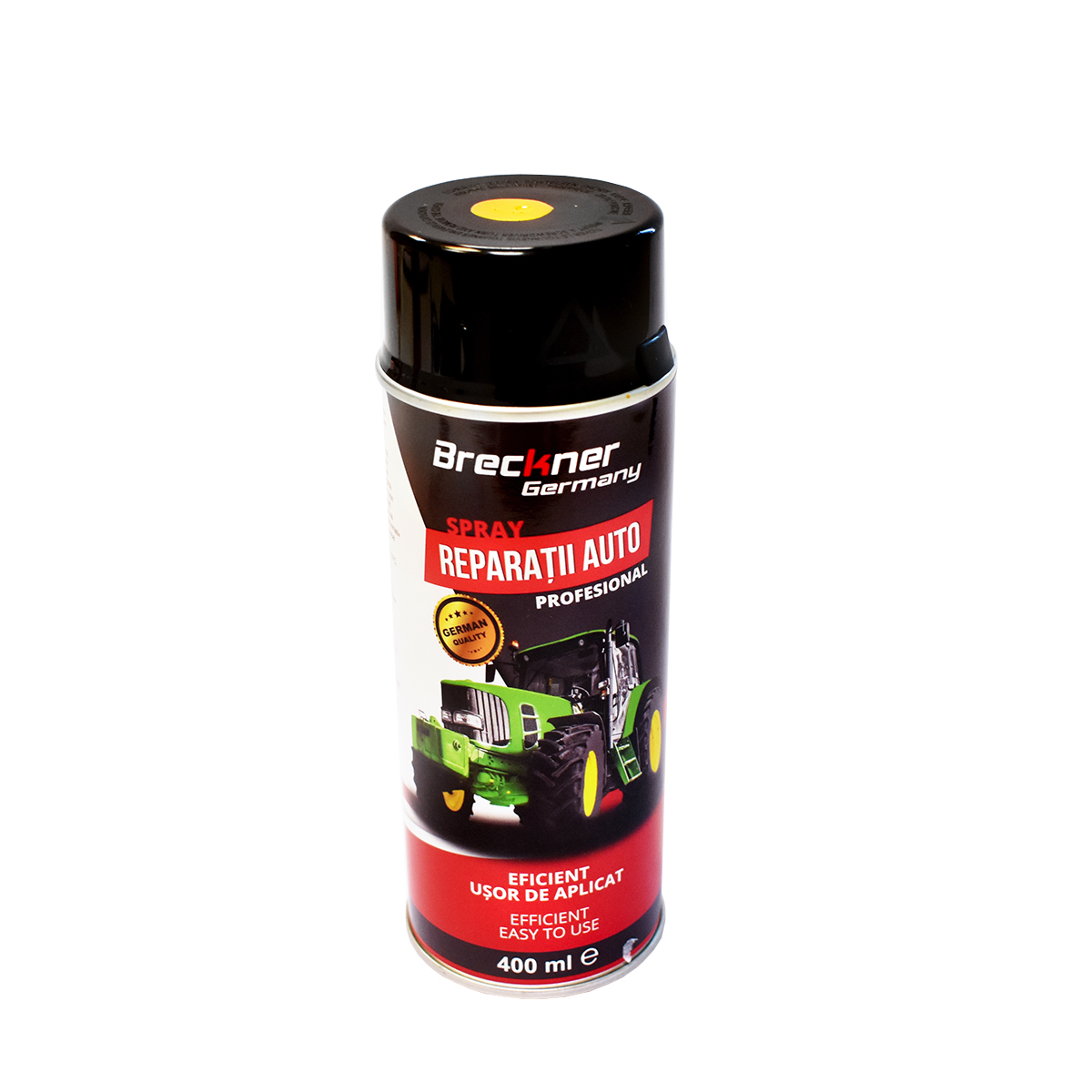 Spray vopsea galben pentru reparatii auto, tip Caterpillar Breckner Germany