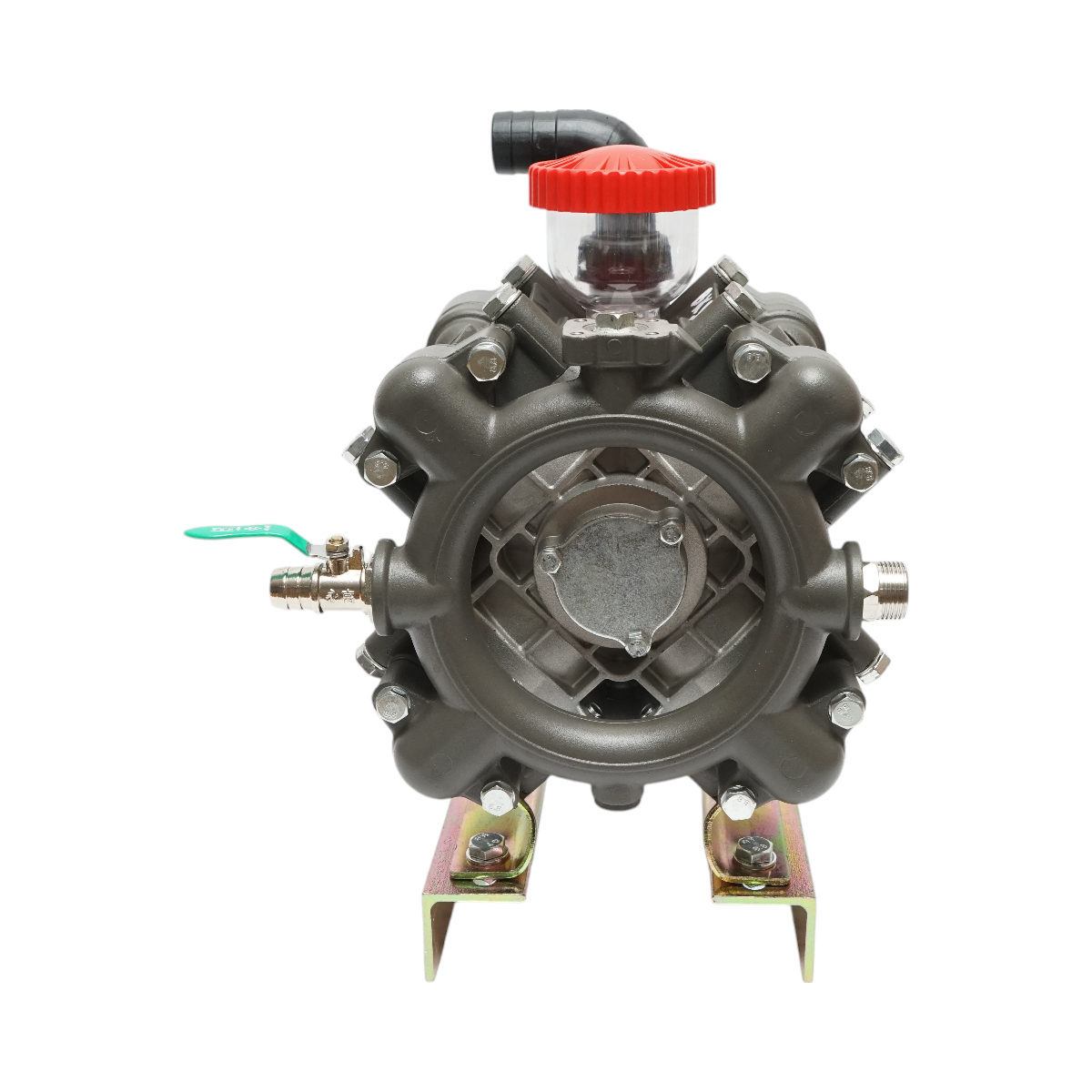 Pompa diafragmatica cu 4 membrane Z=6/8,4mm debit 120 L/min 25 bar pentru erbicidator (compatibila model polonez) - imagine 4