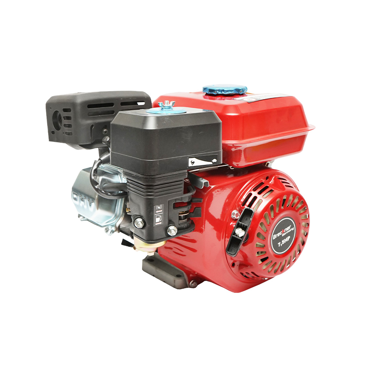 Motor pe benzina cu fulie 7.5CP ax cu pana  19mm Breckner Germany - imagine 3