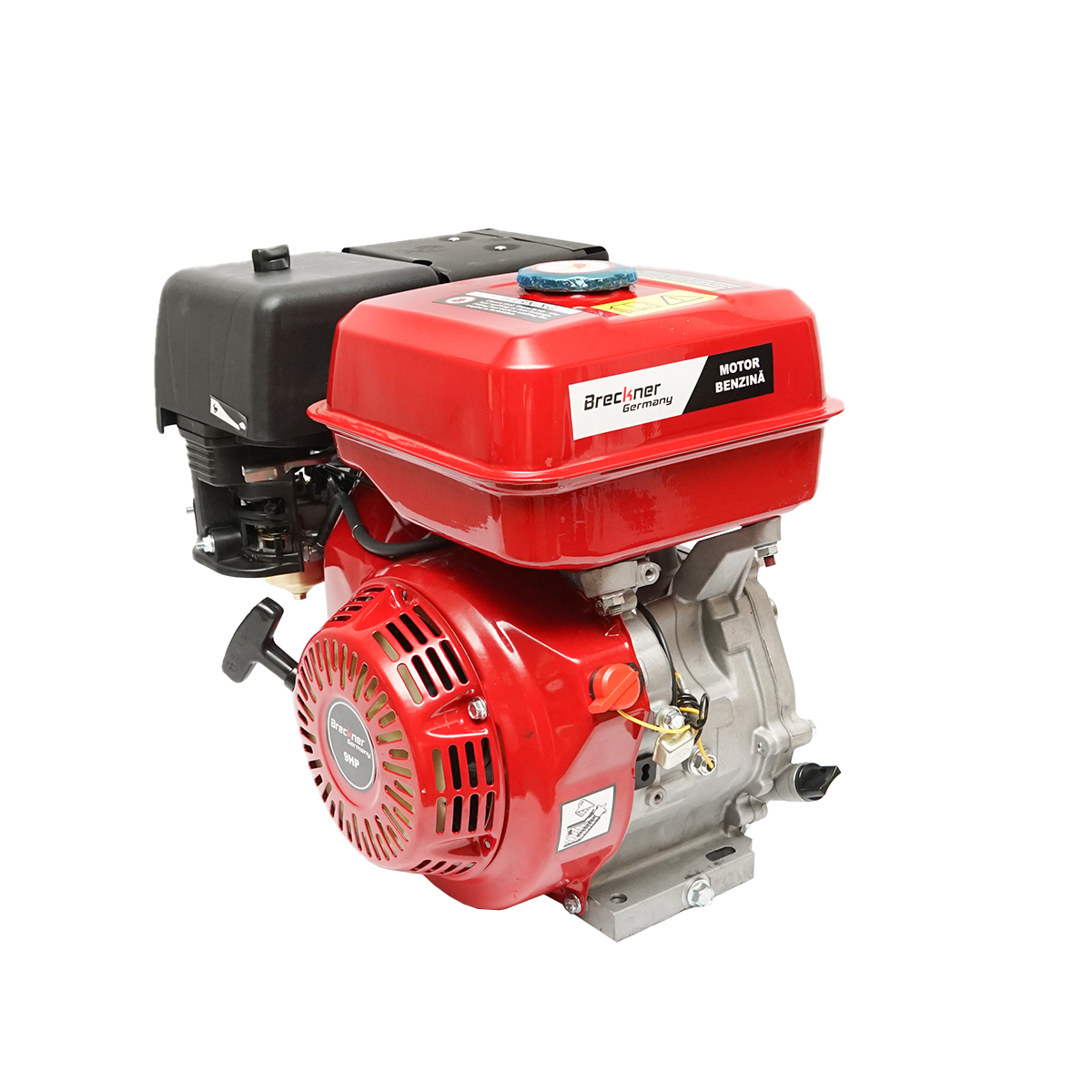 Motor pe benzina 9CP, 4 timpi, ax cu pana 25mm pornire sfoara Breckner Germany - imagine 3