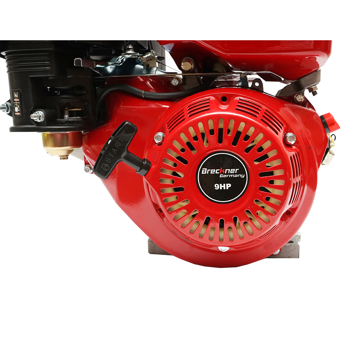 Motor pe benzina 9CP, 4 timpi, ax cu pana 25mm pornire sfoara Breckner Germany - imagine 11