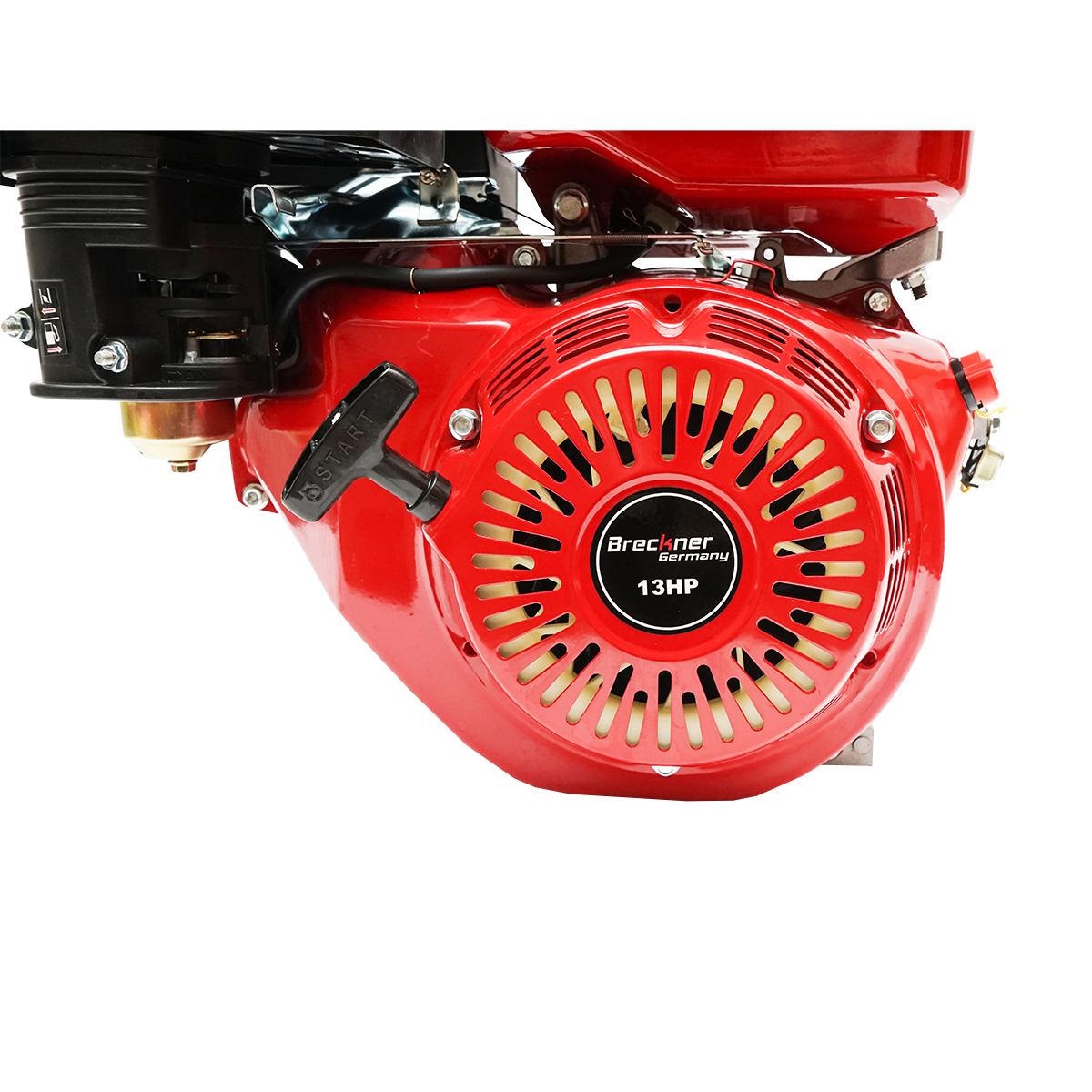 Motor pe benzina 13CP, 4 timpi, ax cu pana 25mm pornire sfoara Breckner Germany - imagine 9