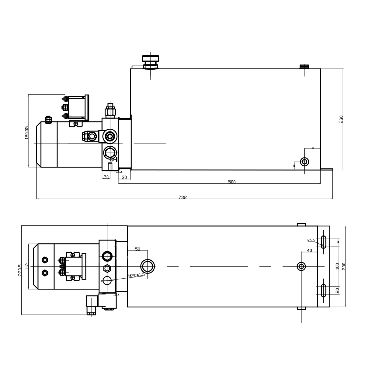 Kit complet instalatie basculare cilindru, suport metalic si pompa 7T Breckner Germany - imagine 15