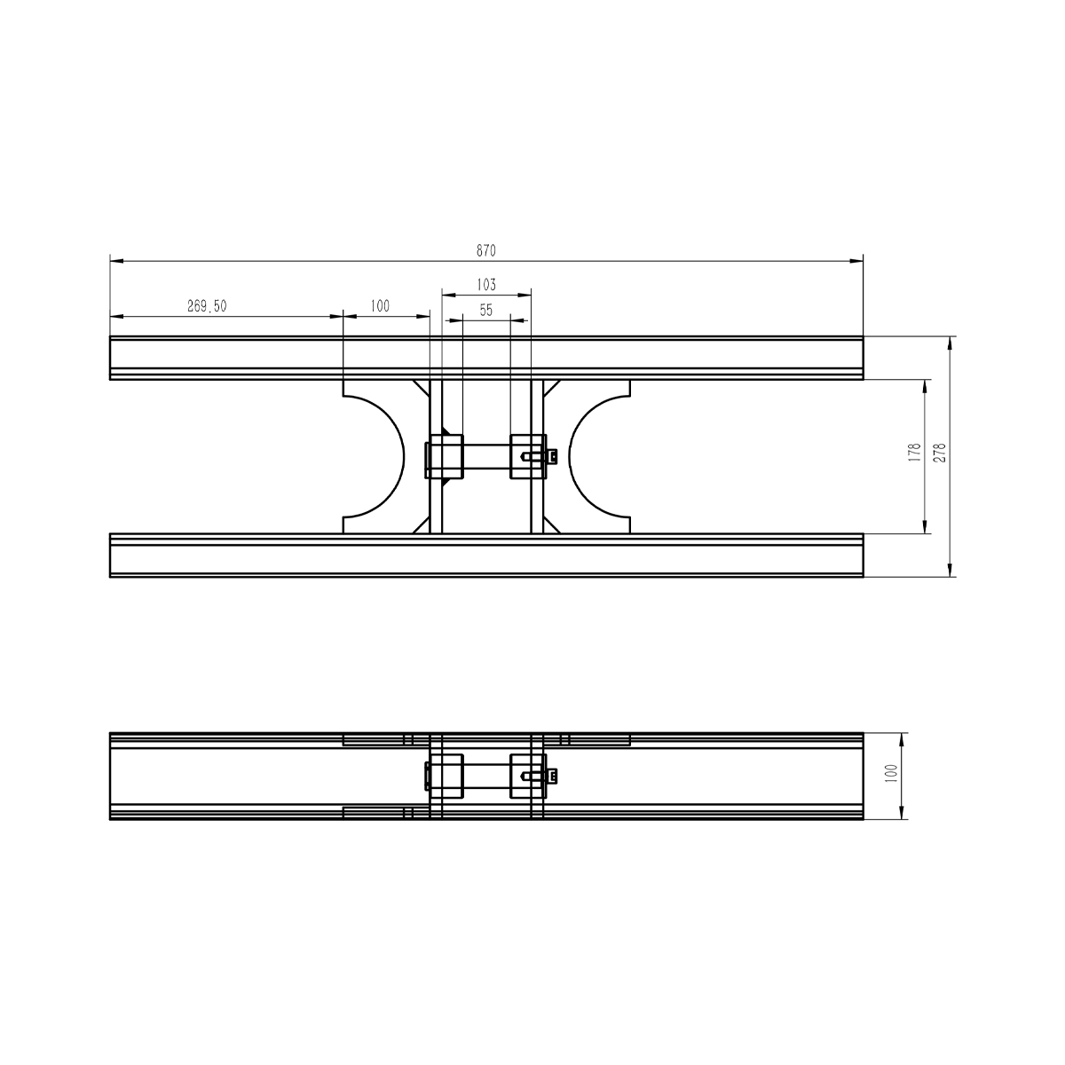 Kit complet instalatie basculare cilindru, suport metalic si pompa 7T Breckner Germany - imagine 13
