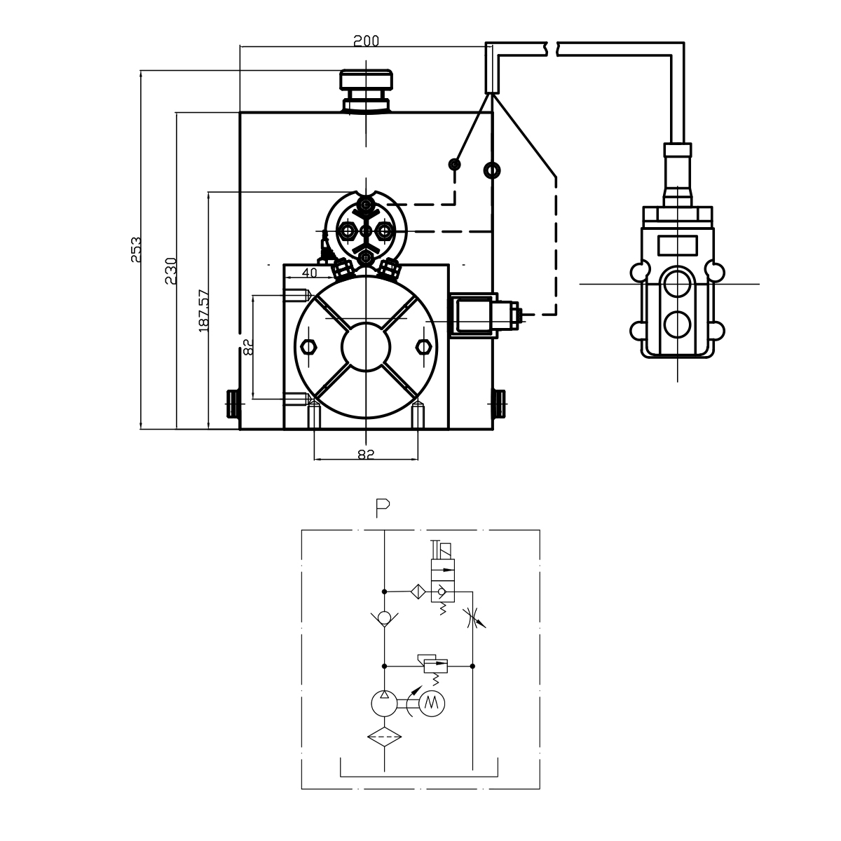 Kit complet instalatie basculare cilindru, suport metalic si pompa 7T Breckner Germany - imagine 16