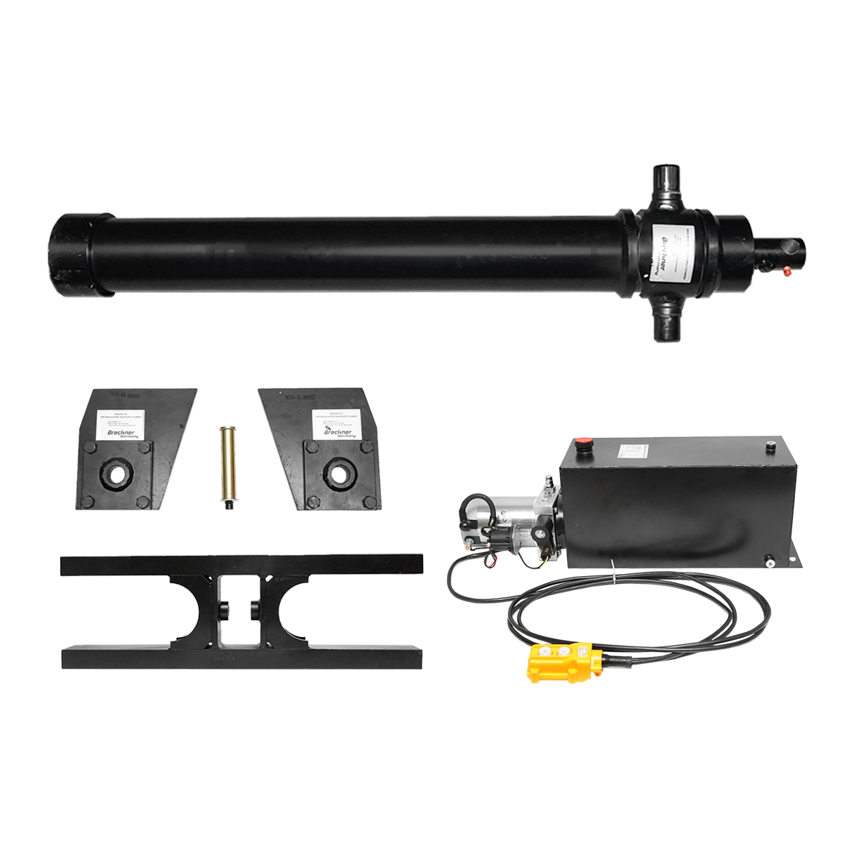 Kit complet instalatie basculare cilindru, suport metalic si pompa 7T Breckner Germany