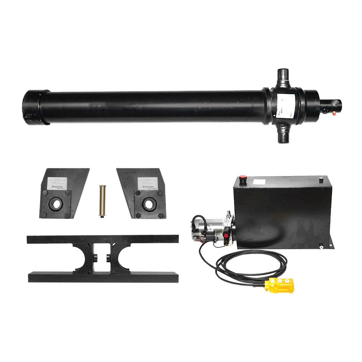 Kit complet instalatie basculare cilindru, suport metalic si pompa 12T Breckner Germany