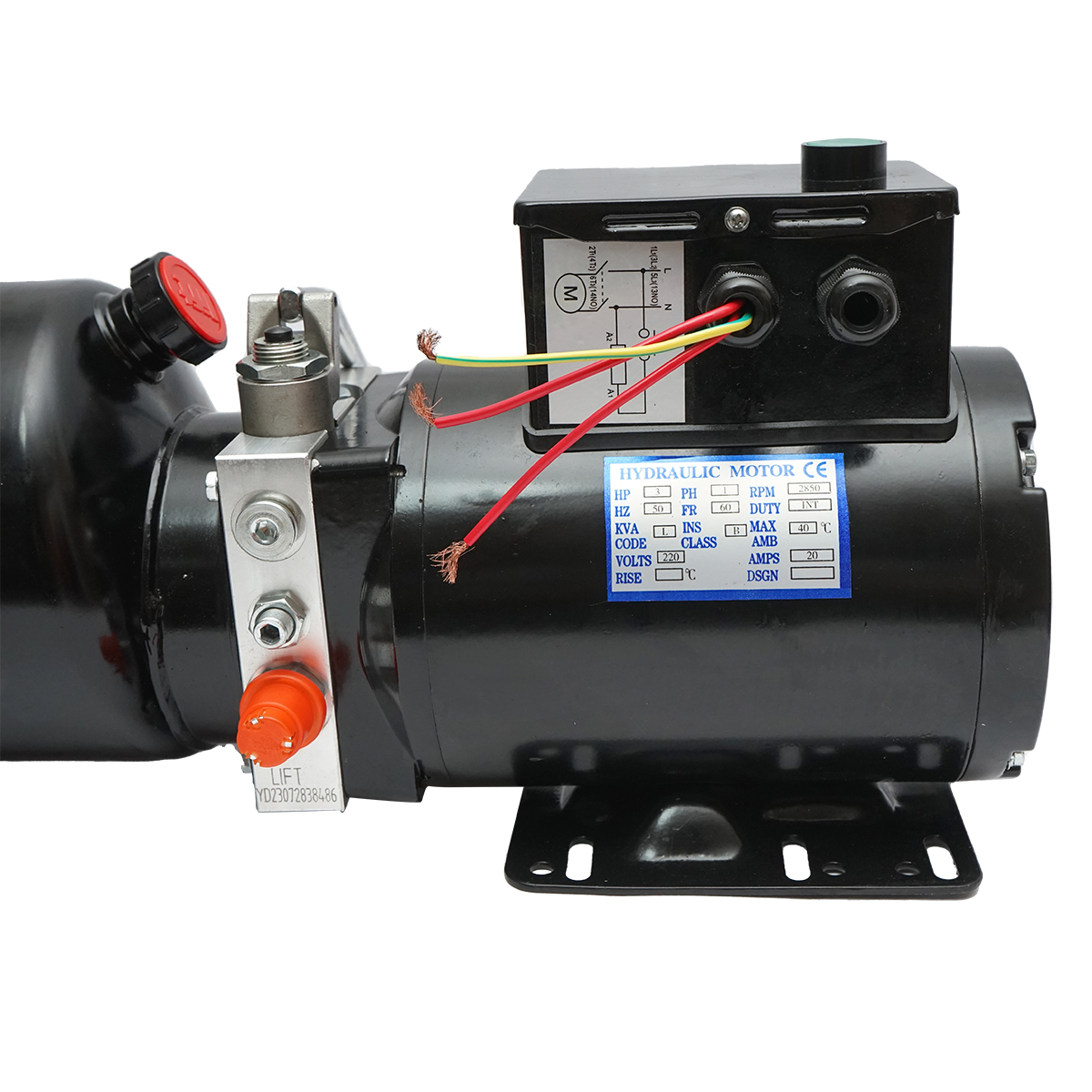 Pompa basculare 220V/50Hz 2.2 kW, 170 bar, rezervor plastic 10L Breckner Germany - imagine 4