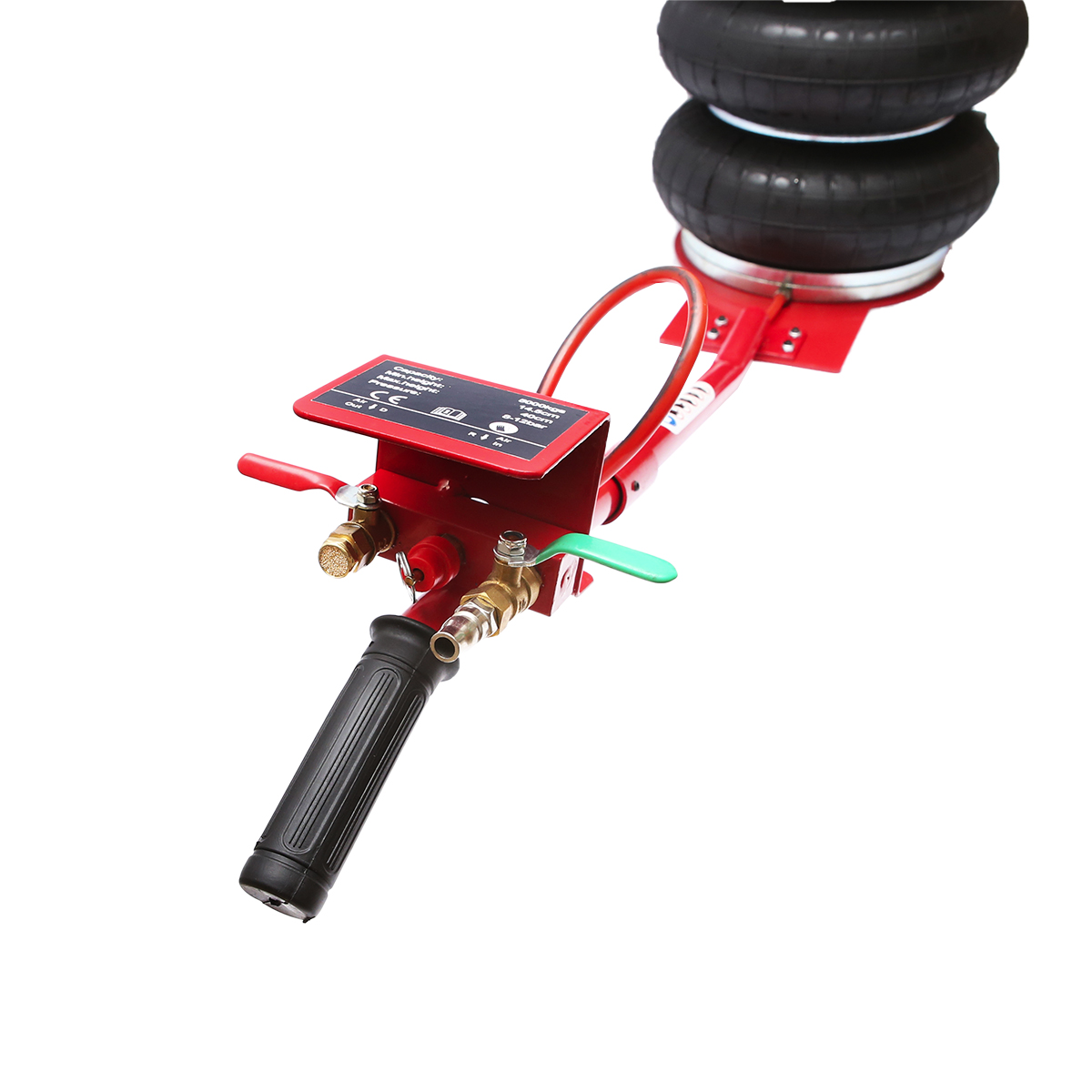 Cric pneumatic profesional 145-400mm cu perna de aer, presiune de lucru 8-12Bar. sarcina maxima 5T Breckner Germany - imagine 8