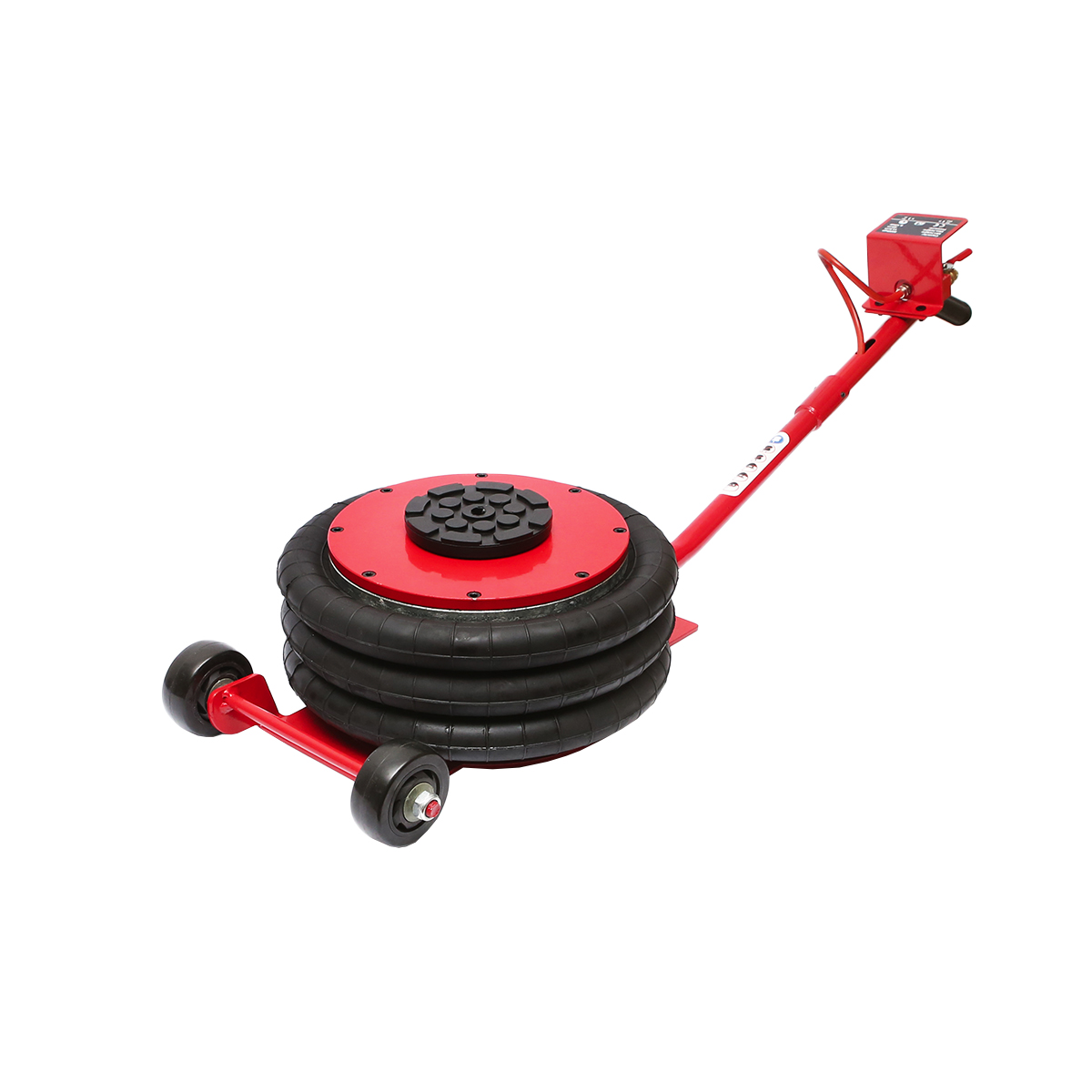 Cric pneumatic profesional 145-400mm cu perna de aer, presiune de lucru 8-12Bar. sarcina maxima 5T Breckner Germany - imagine 2