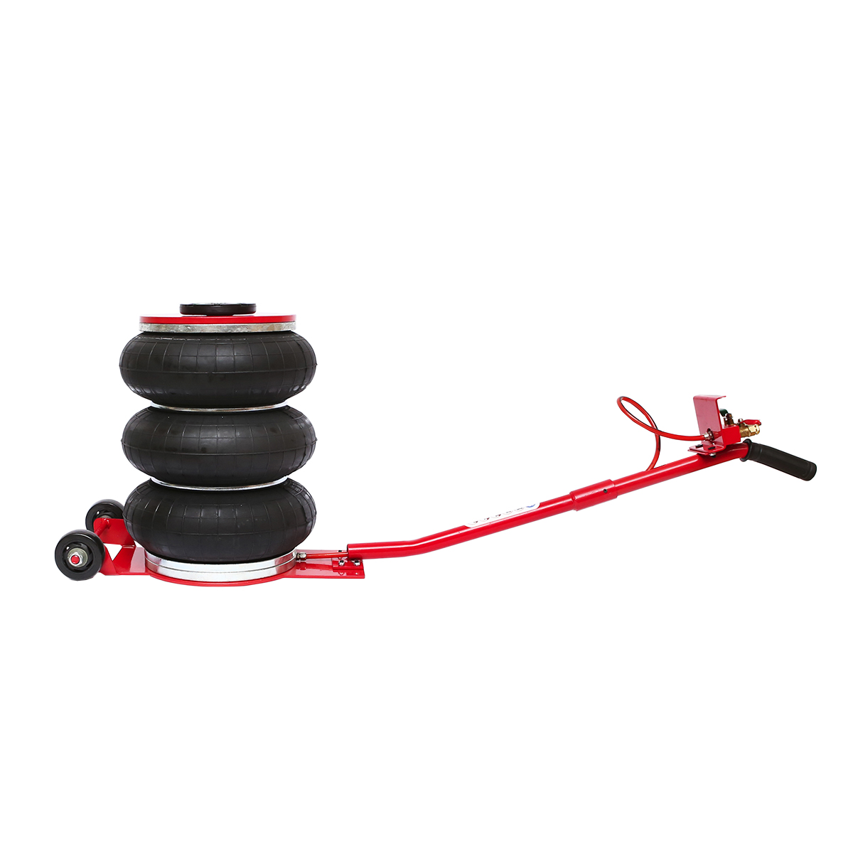 Cric pneumatic profesional 145-400mm cu perna de aer, presiune de lucru 8-12Bar. sarcina maxima 5T Breckner Germany