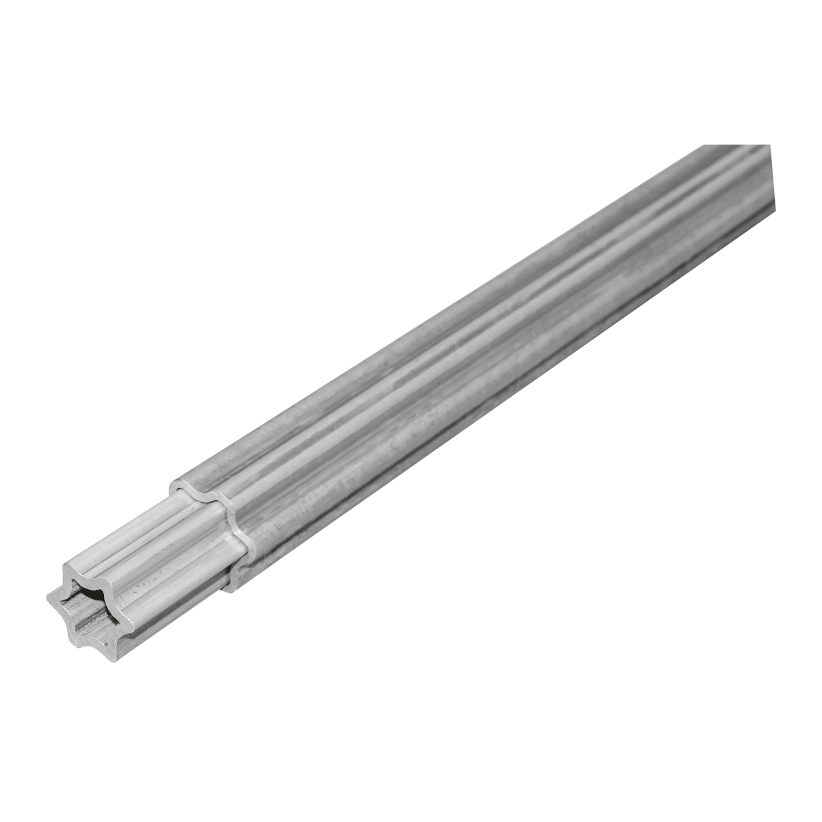 Set teava stelata cardan seria T2 exterior 57/61 si interior 47/51 L=1m - imagine 2