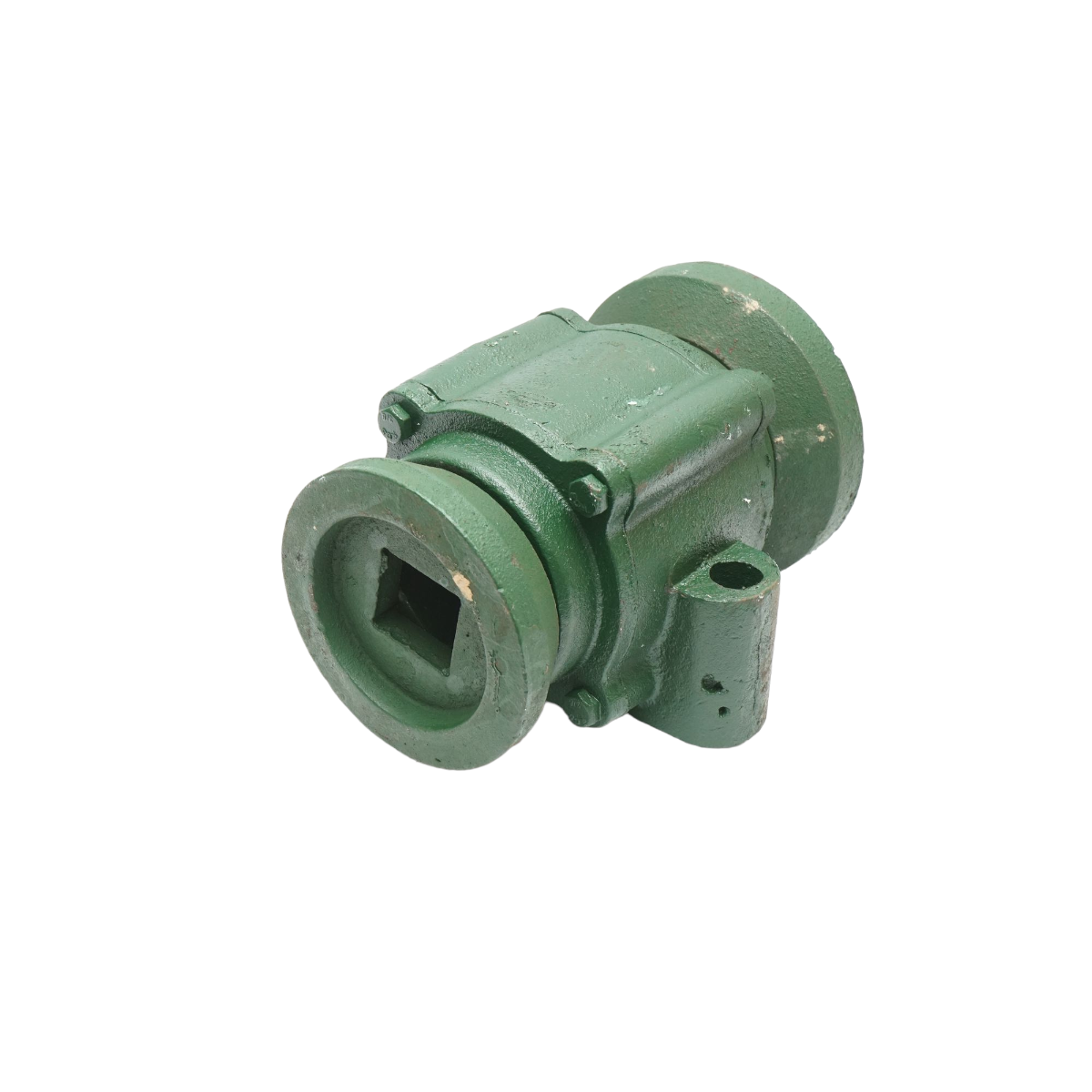 Lagar disc asamblat cu rulmenti 32015 si semimosoare - patrat de 40mm - distanta gauri 155mm