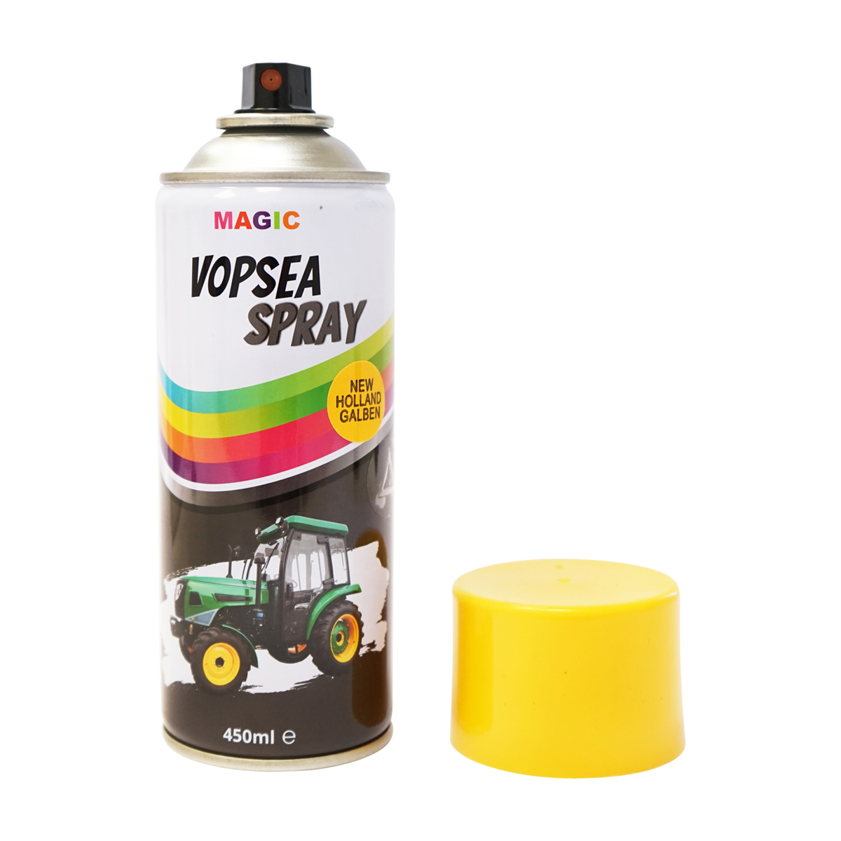 Spray vopsea auto New Holland galben pamantiu 1115m NH  450ml MAGIC - imagine 2