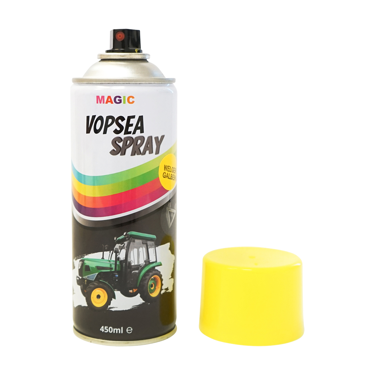 Spray vopsea auto galben tip Welger profesionala cu uscare rapida 450ml MAGIC - imagine 2