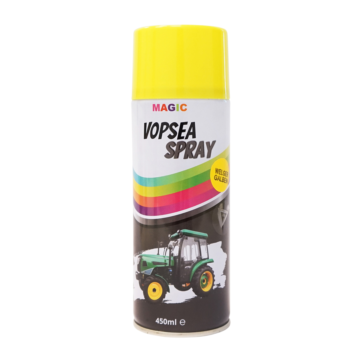 Spray vopsea auto galben tip Welger profesionala cu uscare rapida 450ml MAGIC
