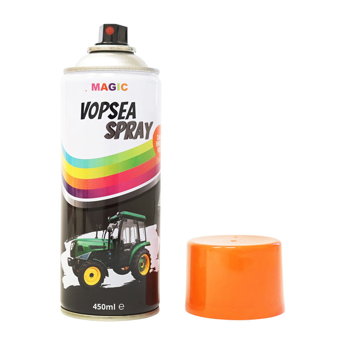 Spray vopsea auto rosu tip David Brown profesionala cu uscare rapida 450ml MAGIC - imagine 2