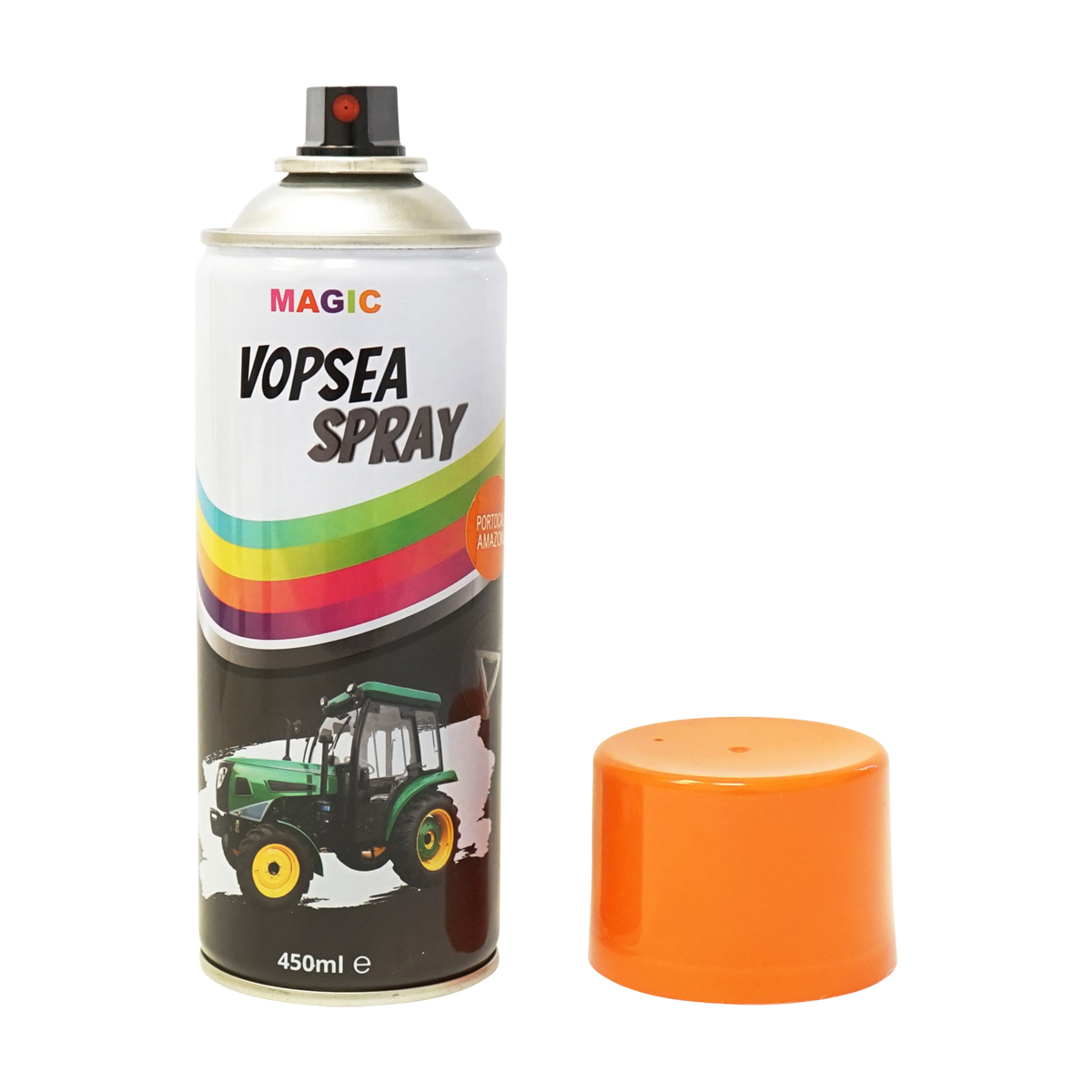 Spray vopsea auto Portocaliu 2107 Amazone orange ruginiu 450ml MAGIC - imagine 2