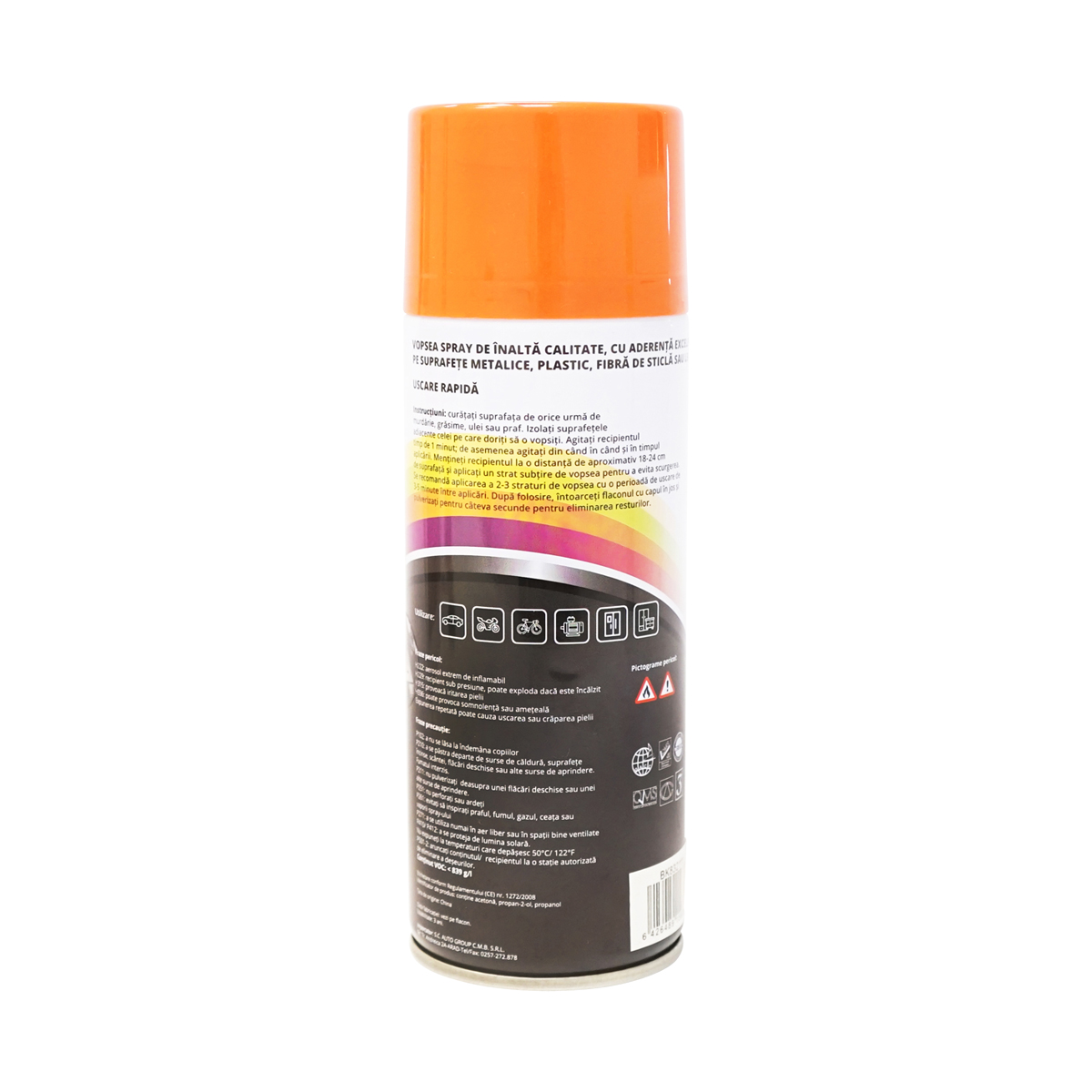 Spray vopsea auto Kubota portocaliu 2111 orange teracota 450ml MAGIC - imagine 3