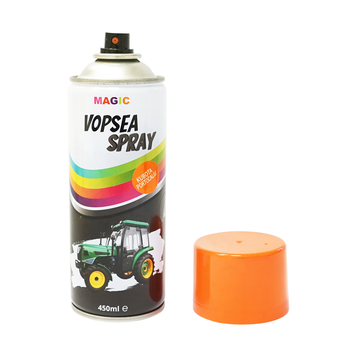 Spray vopsea auto Kubota portocaliu 2111 orange teracota 450ml MAGIC - imagine 2