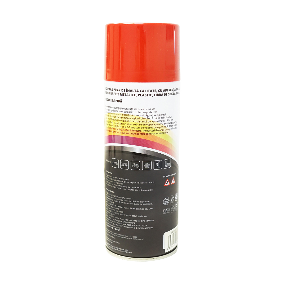 Spray vopsea auto rosu tip Case IH 3121 profesionala cu uscare rapida 450ml MAGIC - imagine 3