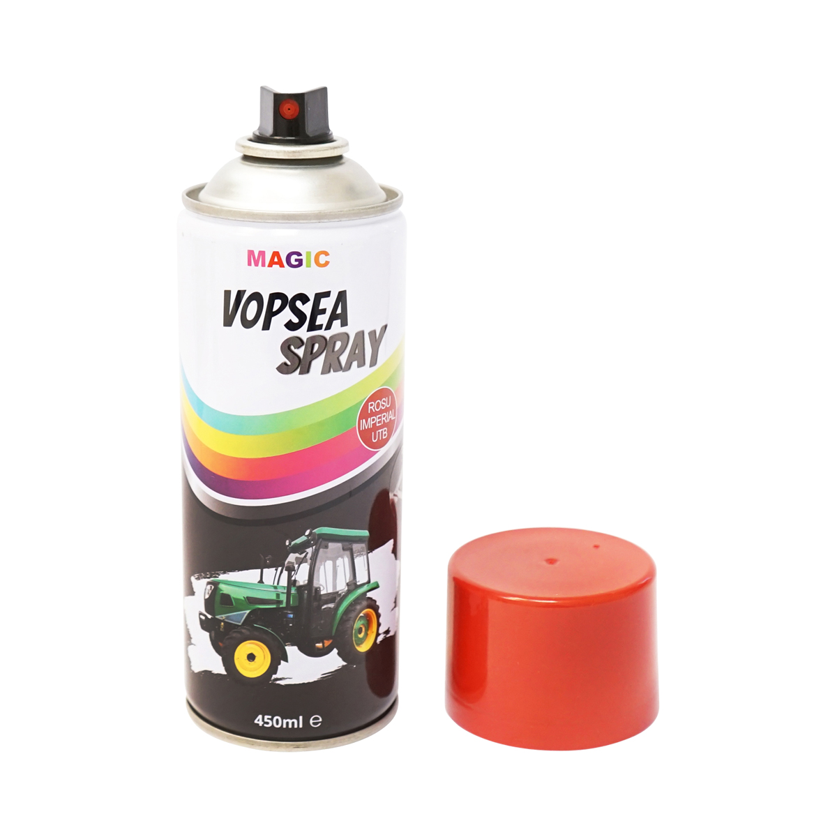 Spray vopsea auto rosu imperial UTB profesionala cu uscare rapida 450ml MAGIC - imagine 2