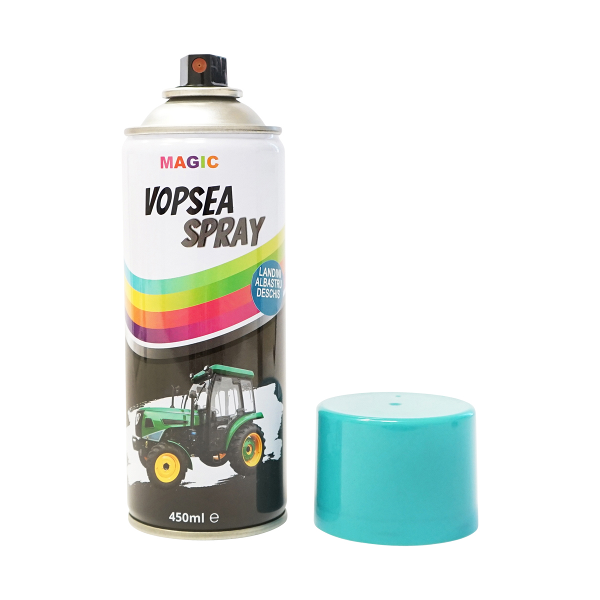 Spray vopsea auto Landini albastru deschis 5121 Bleu Egipt 450ml MAGIC - imagine 2