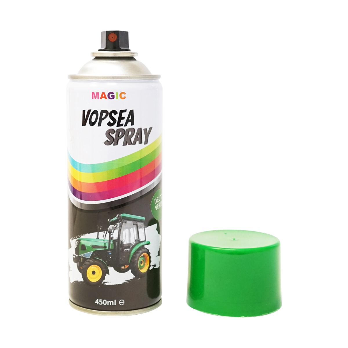 Spray vopsea auto verde tip Deutz profesionala cu uscare rapida 450ml MAGIC - imagine 2
