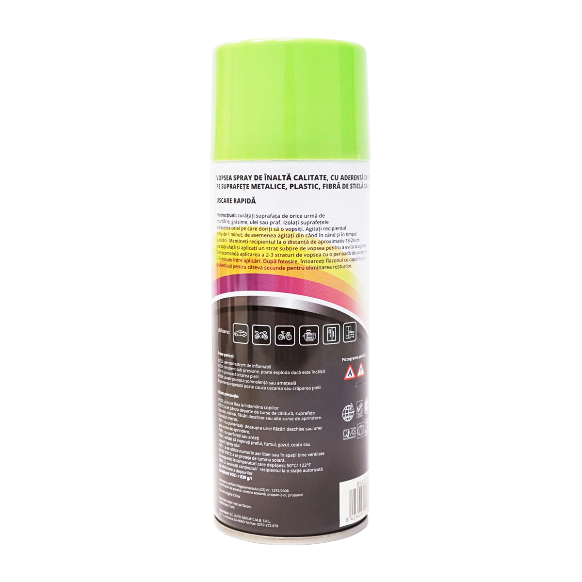 Spray vopsea auto verde nou tip Deutz profesionala cu uscare rapida 450ml MAGIC - imagine 3