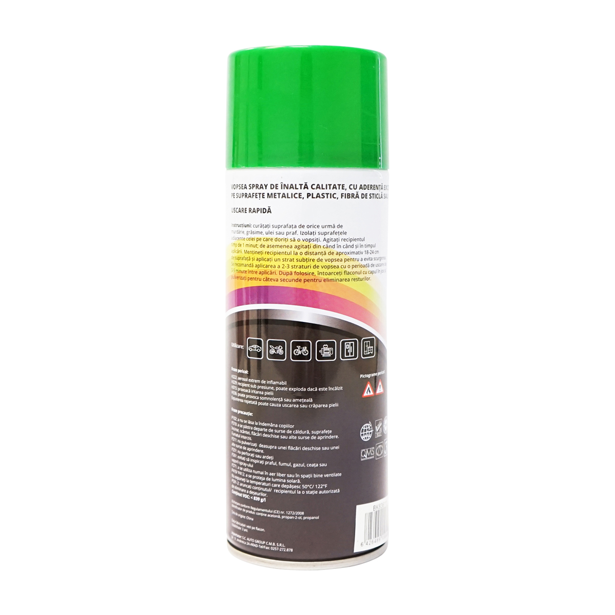 Spray vopsea auto verde tip Amazone profesionala cu uscare rapida 450ml MAGIC - imagine 3