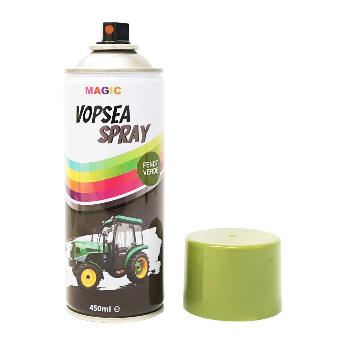 Spray vopsea auto verde tip Fendt profesionala cu uscare rapida 450ml MAGIC - imagine 2